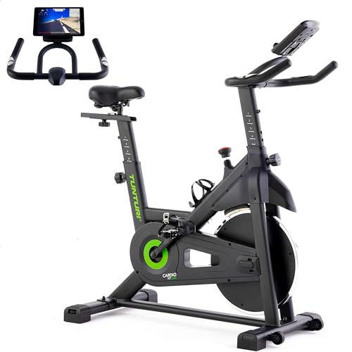 Tunturi Cardio Fit S20 Sprinter Bike - Fitness Fahrrad - Indoor-Fahrradtrainer - Niedriger Einstieg - Bluetooth - Manueller Widerstand