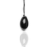 Obsidian-Eier-Massagestein-Stick mit Frauen-Eier-Übungs-Massagestein, klein Kristall (Color : S)