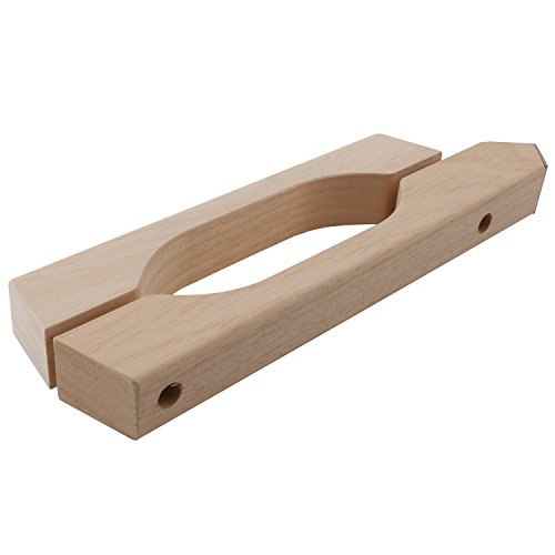 DORMA Saunabeschlag-Holzgriffset für 8 - 10 mm Glas, Abachi-Holz 13.005, 1 Stück,81300500099