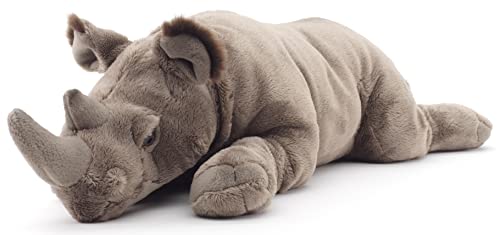 Uni-Toys - Nashorn groß, liegend - 54 cm (Länge) - Plüsch-Rhino - Plüschtier, Kuscheltier