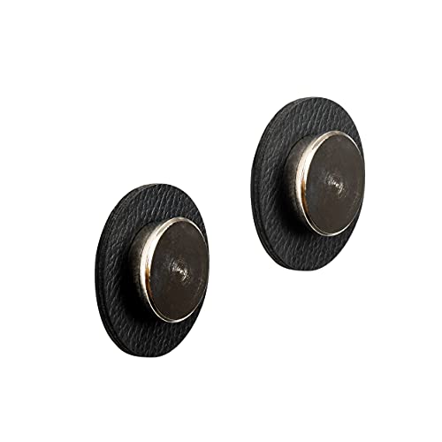 silwy® Magnet-Pins SMART (2er Set) inkl. Zwei Metall-Nano-Gel-Pads in Black - nie Wieder Bohren oder Schrauben - perfekt für Camping, Caravaning, Boating, Home, Living oder Business