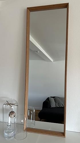Your-Homestyle Ganzkörperspiegel/Spiegel/Wandspiegel Zena 50 x 150 cm Glas Holz mit Rahmen (Eiche)