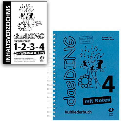 Das DING Band 4 mit Noten + Original Inhaltsverzeichnis - Bände:1-2 - 3-4 - Das Weihnachts-Ding - Verlag Edition Dux D9999 9783868492477