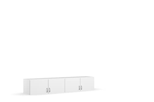 Rauch Möbel Bremen Schrankaufsatz sorgt für zusätzlichen Stauraum für den Kleiderschrank 4-türig in Weiß kombinierbar mit der Schrank-Breite 181 cm aus der Modellserie Bremen BxHxT 181 x 39 x 54 cm