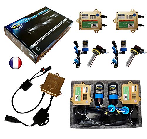 HID Xenon-Kit, französische Marke Vega® HIR2 9012 8000 K 55 W Canbus Fehlerfrei ODB Design ASIC Leuchtmittel mit abgewinkeltem Sockel