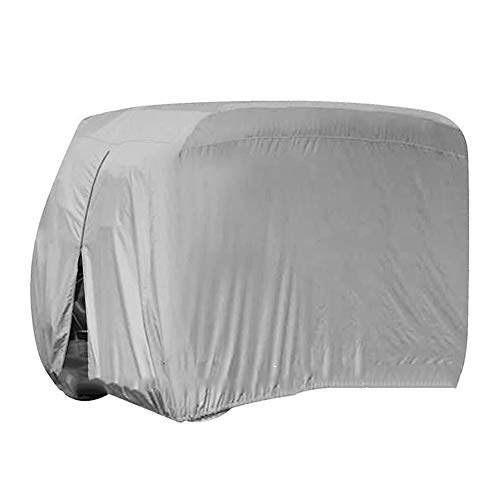 STTC 4 Passenger Golf Car Cart Cover, Golfwagen Abdeckung Abdeckplane Wasserdicht UV-Schutz Staubschutzhaube für Club Car,M