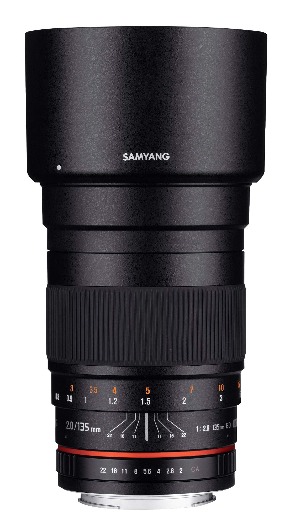 Samyang 135mm F2.0 für MFT - APS-C Teleobjektiv Festbrennweite für MFT Kameras, manueller Fokus, für Olympus OM-D E-M10 Mark IV, E-M1 Mark III, Panasonic Lumix BGH1, DC-G110, DC-G91