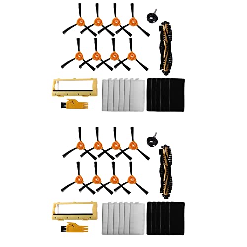 shanpu 36 Stück Seitenbürsten-Hauptbürsten-Abdeckung, Radfilter für DEEBOT 600 601 605 710 N79 N79S