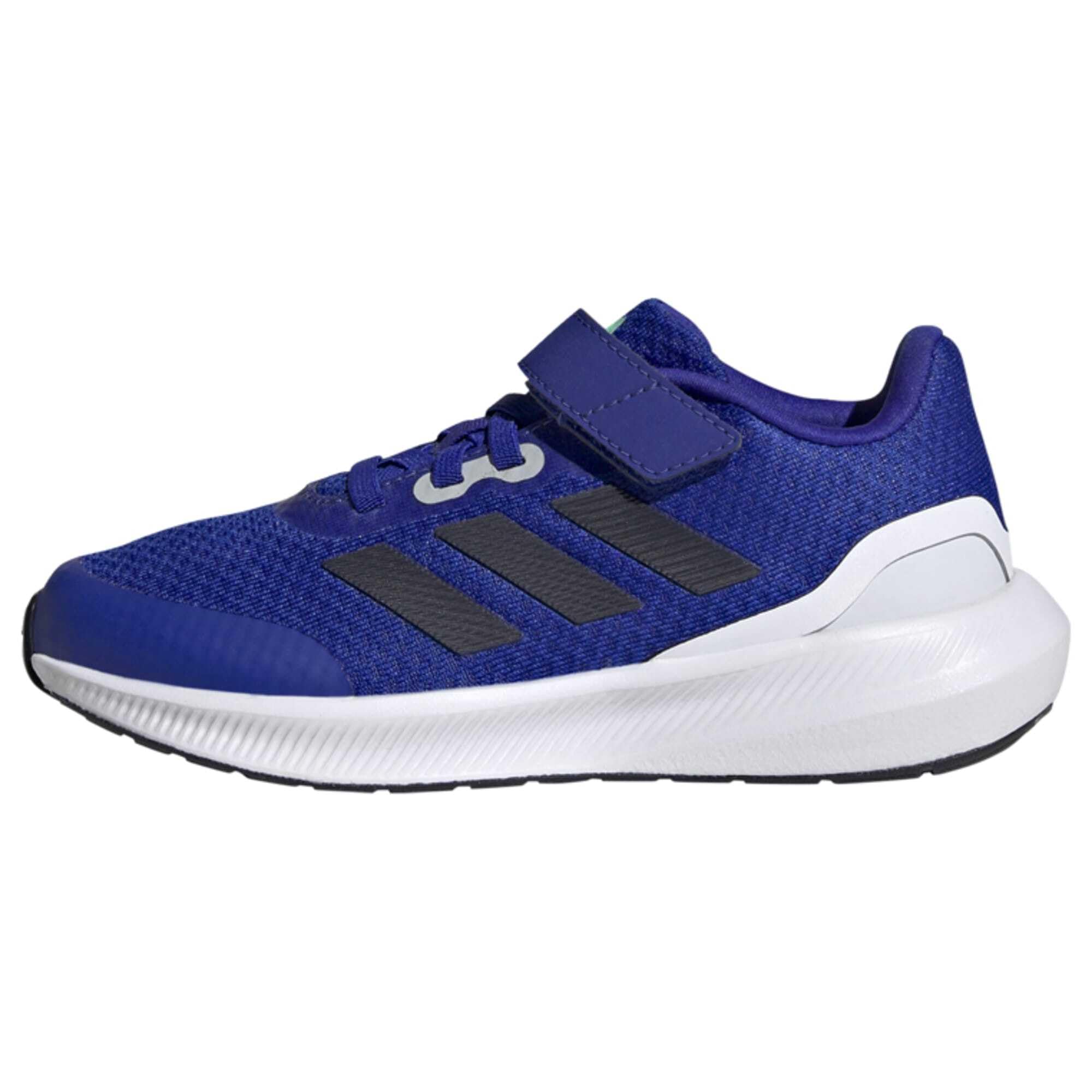 adidas RunFalcon 3.0 Elastic Lace Top Strap Shoes Sneaker, Lucid Blue/Legend Ink/FTWR White, 28 EU