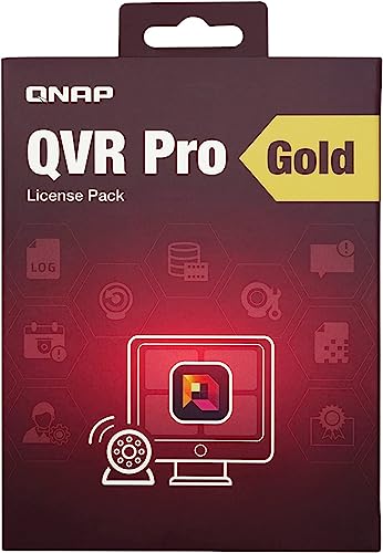 Qnap LIC-SW-QVRPRO-Gold Premium Feature-Paket für QVR Pro mit Kamerakanal skalierbar 8-Kanal-Lizenz inklusive