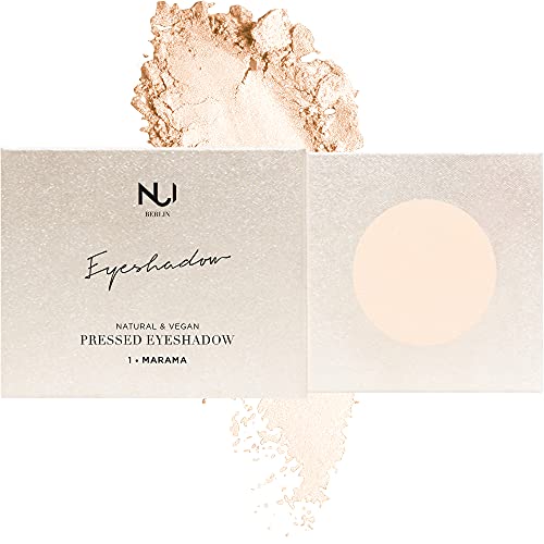 NUI Cosmetics Naturkosmetik vegan natürlich glutenfrei Make Up - Natural Pressed Eyeshadow 01 MARAMA, matter Lidschatten im Farbton Cashmere