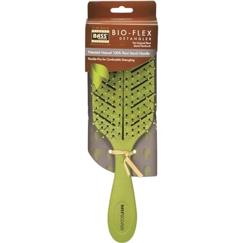BASS Leaf Bio Flex Haarbürste (grünes Blatt)