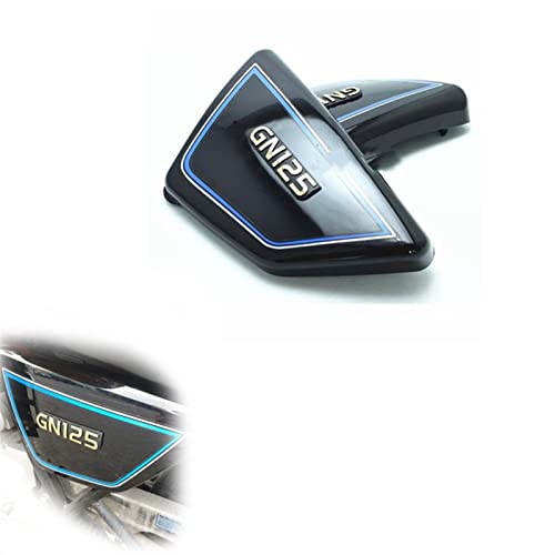 Motorrad-Batterie-Seitenabdeckungsrahmen-Seitenabdeckungen Für Suzuki GN125 GN 125 Schmücken (Color : Black)