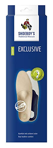 Shoeboy's Exclusive - Leder-Fußbett für Damen für optimalen Komfort, mindert Fußbrennen und Fußgeruch - Größe 37, 1 Paar