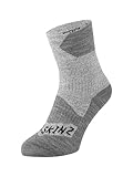 Sealskinz Unisex Allwetter Wasserdichte Socken – Knöchellang, Grau, L