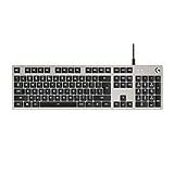 Logitech G413 mechanische Gaming-Tastatur, Taktile Romer-G Switches, Gebürstetes Aluminiumgehäuse, Programmierbare F-Tasten, USB-Durchschleife, Deutsches QWERTZ-Layout - Silber/Schwarz
