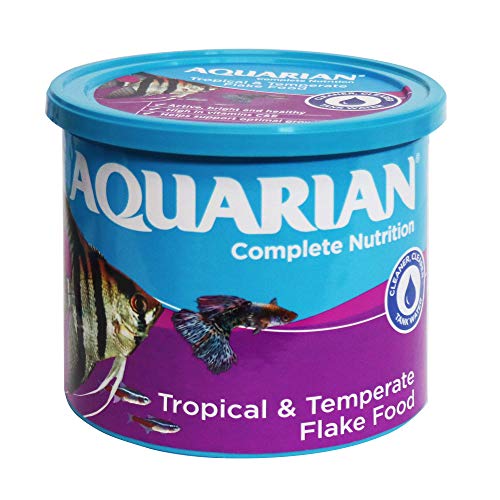 Aquarian Komplettnahrung Behälter Flockenfutter für Tropische Aquariumfische, 1er Pack (1 x 200 Grams)