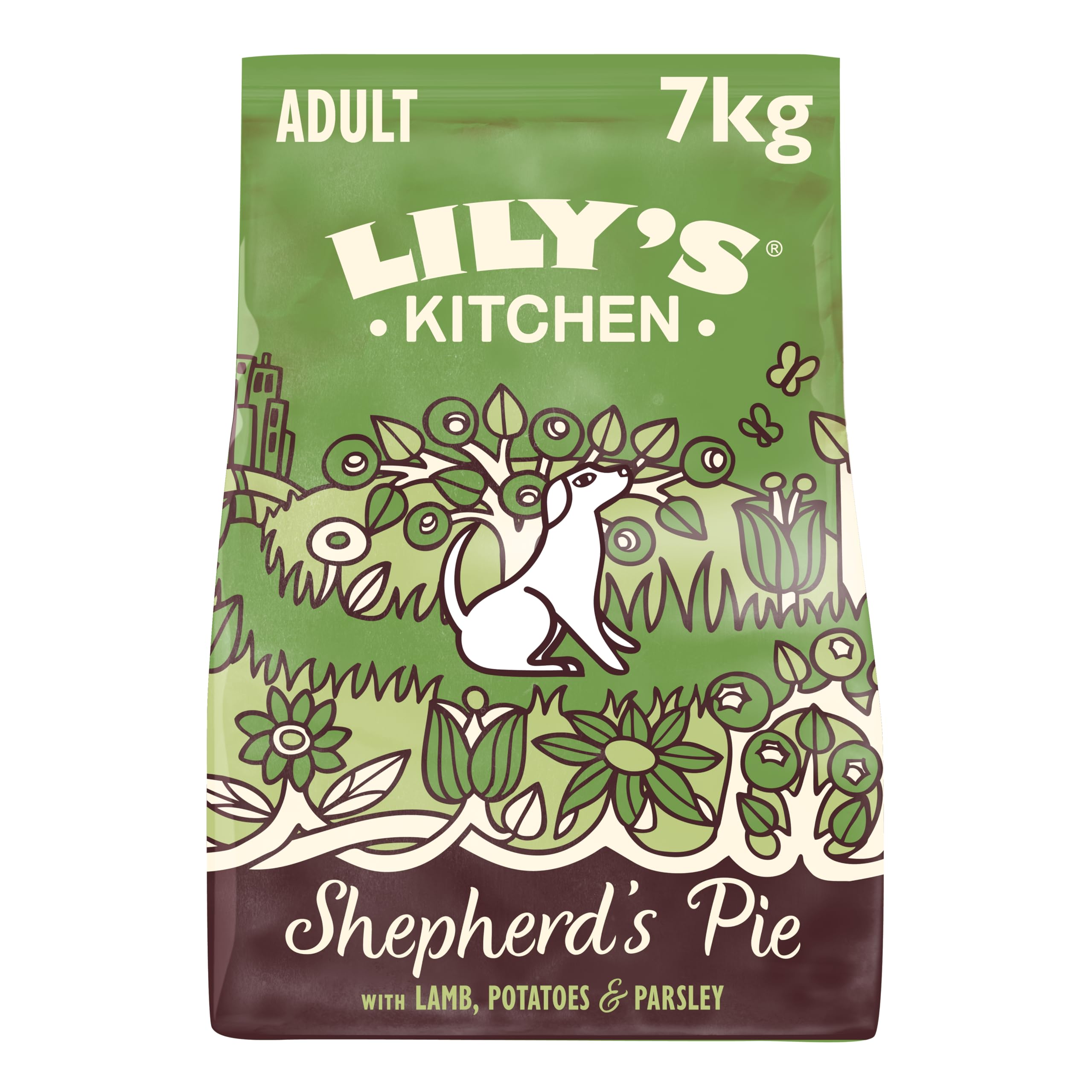 Lily's Kitchen Lamm - Complete Natural getreidefreies Trockenfutter für ausgewachsene Hunde (7kg Pack)