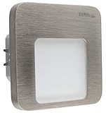 LEDIX 01-221-22 LED- Wandleuchte, Aluminium, stahlgrau, 7,3 x 7,3 x 4,2 cm