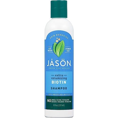 Jason Shampoo, natürliche Kosmetik, so wird dünnes Haar wieder dicker, zur Kopfhaut-Therapie, 240 ml