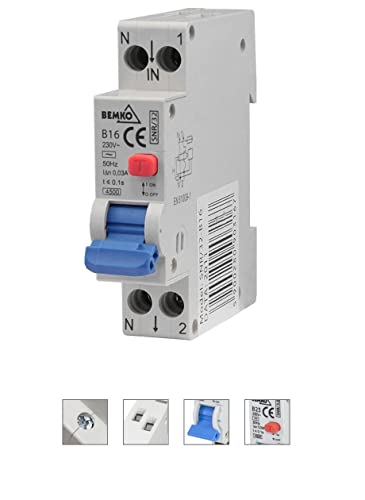 FI/LS B 16A 30mA 1p Leitungsschutzschalter/Fi-Schalter Kombination RCBO