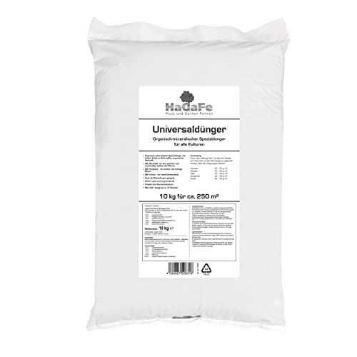 HaGaFe Universaldünger organisch mineralischer Spezialdünger für alle Kulturen Gartendünger Rasendünger Gemüse Dünger (20 kg (2x 10 kg))