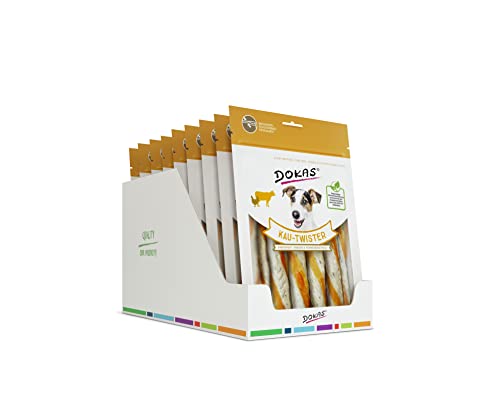 DOKAS Getreidefreier Premium Kausnack für Hunde – Ideal als Belohnung (9 x 200g)
