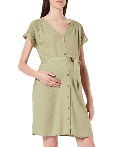 ESPRIT Maternity Damen Dress Woven Nursing Short Sleeve Kleid, Medium Wash-960, M