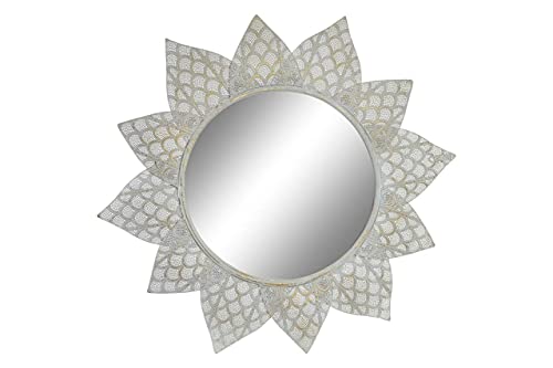 Spiegel aus Metall, Spiegel, Mehrfarbig, 75,5 x 82,5 x 6 cm (Referenz: LD-150758)