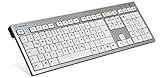 LogicKeyboard SKB-AJPU-DE Tastatur Silber/Weiss