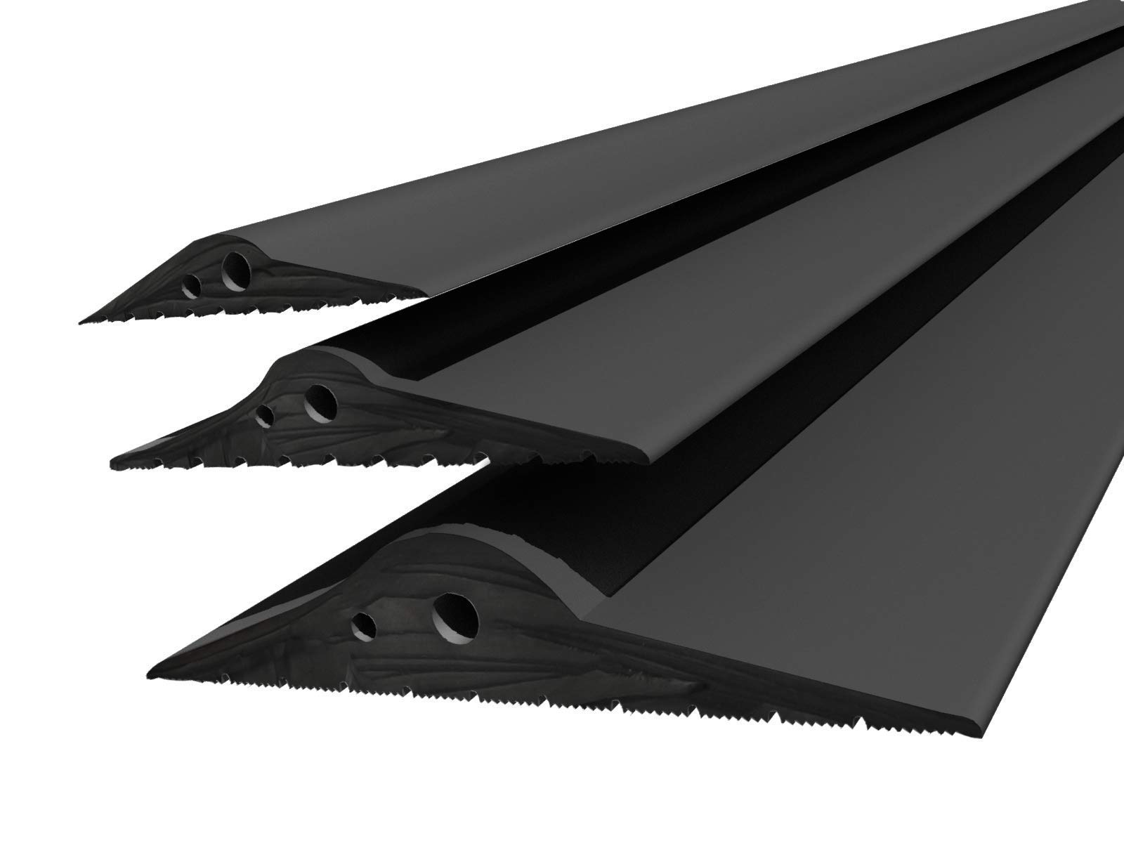 DQ-PP GARAGENTOR DICHTUNG | 1,5m | 15mm x 80mm | schwarz | Bodenabdichtung aus EPDM | Gummidichtung | Garagendichtung | Gummischwelle | Türschwellendichtung Bodenplatte