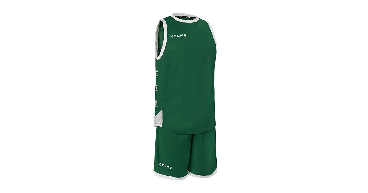Kelme 80803 - Basketball-Set für Herren XL grün/weiß (Forest) / weiß
