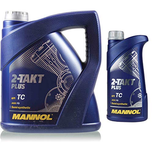 5 Liter MANNOL 2-Takt Plus API TC Öl Motorradöl Scooter MN7204-1 synthetisch