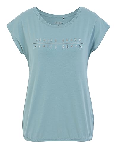 Venice Beach Sport-T-Shirt für Damen mit körperumspielender Schnittform und Rundhalsausschnitt Wonder S, Agave