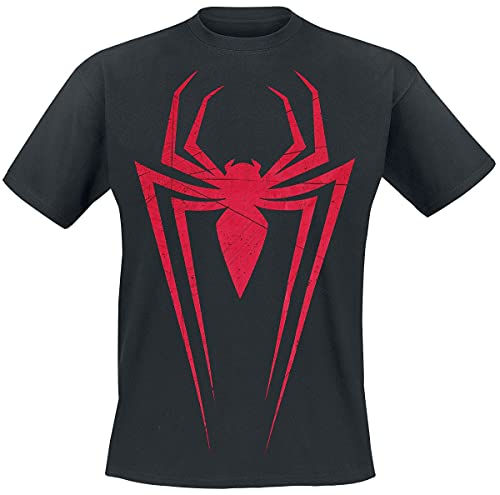 SPIDER-MAN-Man Miles Morales Logo Männer T-Shirt schwarz L