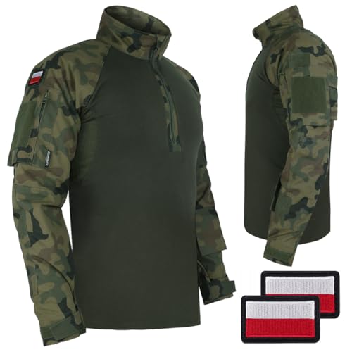 Dominator Herren Tactical Combat Shirt mit 3 Taschen Militär WZ.93 XXL