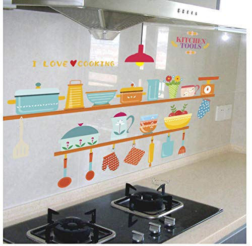 Wandaufkleber 3D Küchenhelfer Abziehbilder Dekoration Diy Poster Wandbilder