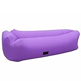 Aufblasbares Couch-Luft-Sofa für Stuhl, Outdoor-Liege, Wasserhängematte, Strand, Wandern, Ausrüstung lila
