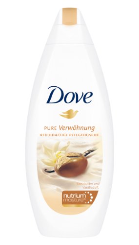 Dove Dusche Pure Verwöhnung mit Sheabutter und Vanilleduft, 3er Pack (3 x 250 ml)