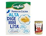 6x Trevalli Panna da cucina senza lattosio, laktosefreie Kochsahne, hochverdaulich 200ml + Italian Gourmet polpa 400g