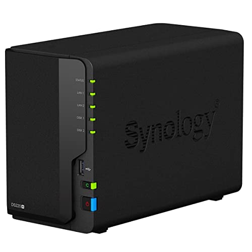 Synology DS220+ 2-Bay 4TB Bundle mit 2X 2TB Red WD20EFAX