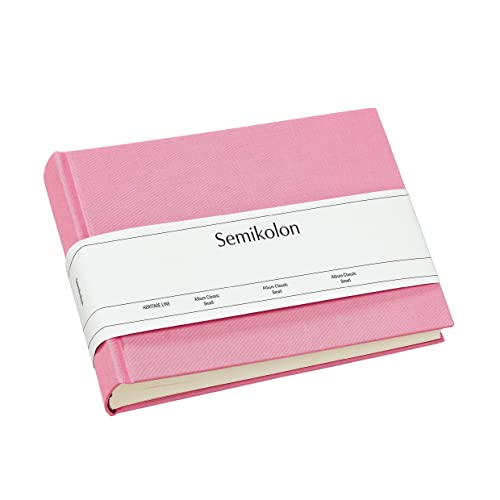 Semikolon (363972) Album Classic Small flamingo (pink) - Foto-Album mit 80 Seiten - Foto-Buch mit cremeweißen Fotokarton - Format 21,5 x 16 cm