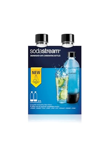 SodaStream Wassersprudler Flasche "DuoPack 2x 1L Tritan-Flasche", (Set, 2 tlg.), Ersatzflaschen für SodaStream Wassersprudler mit PET-Flaschen