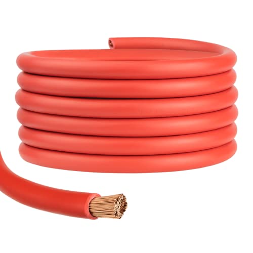 Batterie-Kabel Aderleitung Fahrzeugleitung | rot/schwarz | H07V-K | 100% OFC-Kupfer | 1,5mm² 2,5mm² 4mm² 6mm² 10mm² 16mm² 25mm² 35mm² 50mm² 70mm² | Meterware (Rot, 70 mm²)