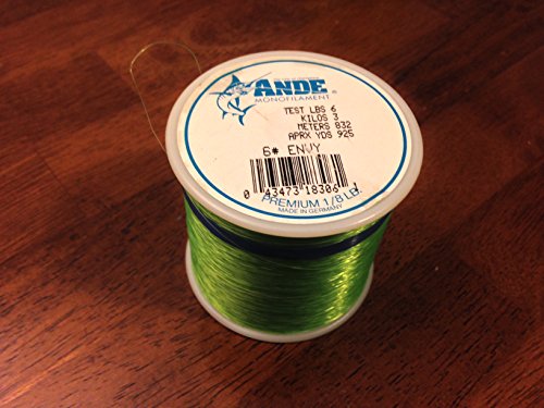 ANDE Unisex-Erwachsene Hochwertiges Monofilament Angelschnur, Grün, 6#