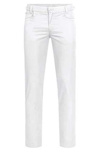 GREIFF Corporate Wear Casual Herren Hose Regular Fit Weiß Modell 1318 Größe 50