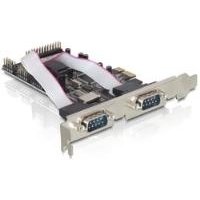 DeLock PCI Express card 4 x serial, 1x parallel - Adapter Parallel/Seriell - PCI Express x1 - RS-232 - 4 Anschlüsse + 1 paralleler Port (89177)