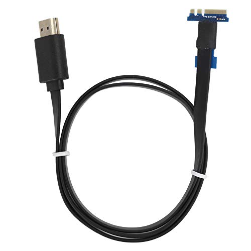 fasient1 PCI-E HDMI-Adapterkabel, NGFF M.2 A/E-Schlüssel HDMI Externer Grafikkarten-Leitungsadapter, für Laptop-Notebook(NGFF AKEY)