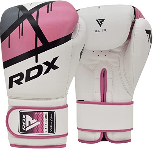 RDX Boxhandschuhe Muay Thai Boxsack Training Sparring Kickboxen Sandsack Maya Hide Leder Boxing Gloves (MEHRWEG)