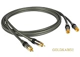Goldkabel Profi Cinch-Kabel Stereo 2,5 Meter